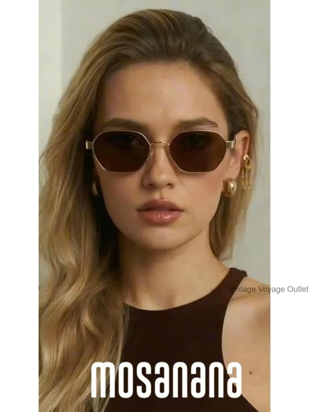 Retro Hexagon Metal Sunglasses UV400 Lightweight